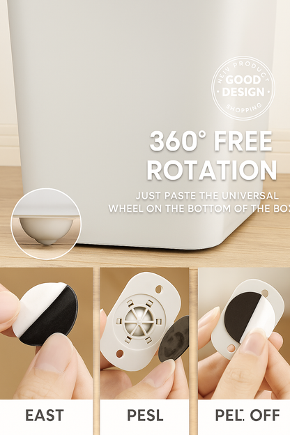 Mini 360° Caster Wheels – 8Pcs Adhesive Rollers